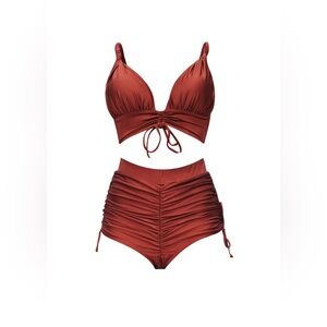 Andrea Iyamah Chocolate Karo Bikini Medium